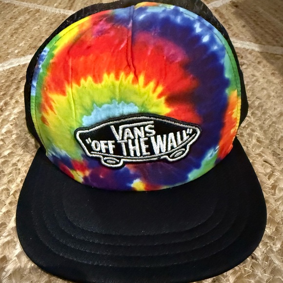 Vans Boys Kids Tie Dye Adjustable Baseball Hat NWOT - Picture 1 of 1